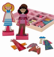 
              Montessori Baby Wood Magnetic Fashion Doll
            